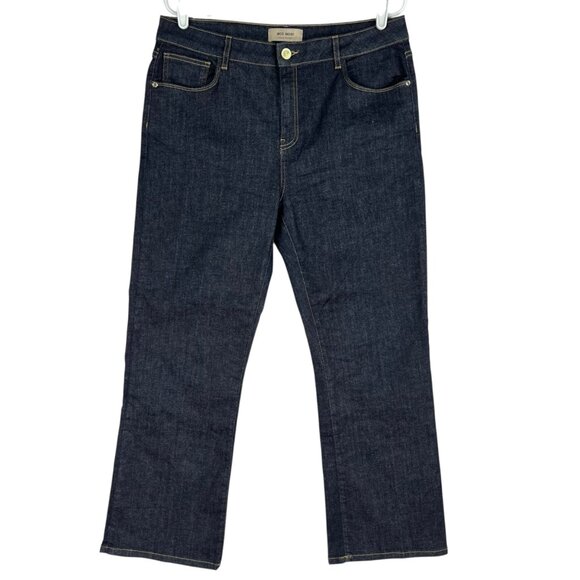 MOS MOSH Women's Stretch Straight Leg 5-Pocket Mid Rise Blue Denim Jeans Size 32 - Picture 1 of 11